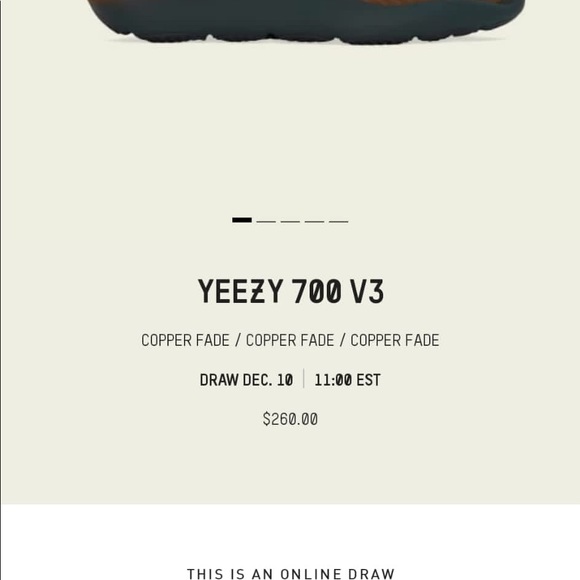 ❌Sold. Brand new, unworn Adidas Yeezy 700 V3. Copper Fade. - Picture 2 of 6